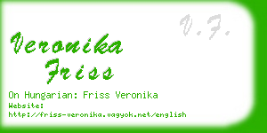 veronika friss business card